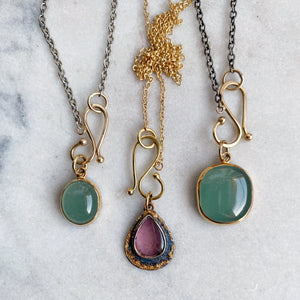 Cushion Green Beryl Pendant