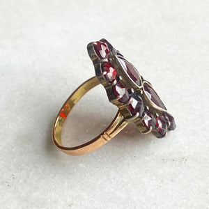 Bohemian Garnet Cocktail Ring