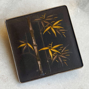 Damascening Bamboo Forest Brooch