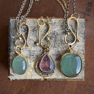 Cushion Green Beryl Pendant
