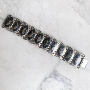 Nielloware Bracelet with Engraving