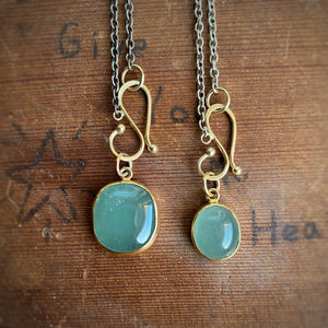 Cushion Green Beryl Pendant