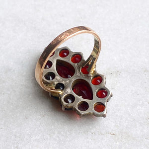 Bohemian Garnet Cocktail Ring