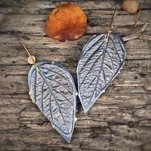 Emerald Leaf Earrings