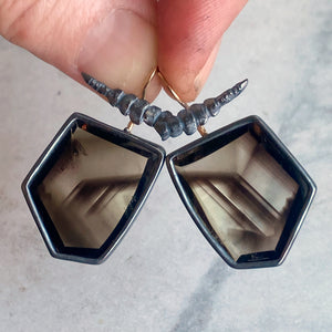 Smoky/Lemon Quartz Earrings