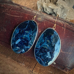 Large Pietersite Earrings