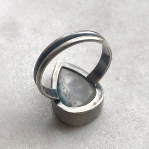 Gilalite in Quartz Ring, Size 8.5