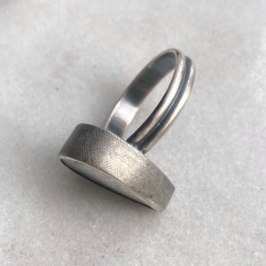 Gilalite in Quartz Ring, Size 8.5