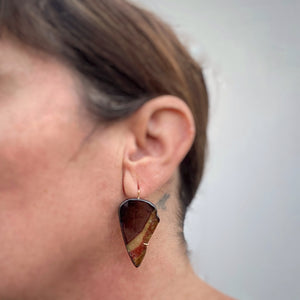 Multicolor Tourmaline 'Wing' Earrings