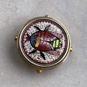 Mid-19th Century Italian Grand Tour Micromosaic Pendant