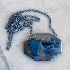 Hexagonal Pietersite Necklace