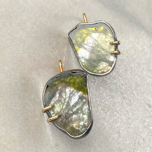 Blue/Green Tourmaline Earrings