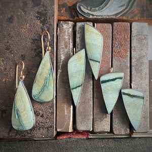Imperial Green Jasper Earrings