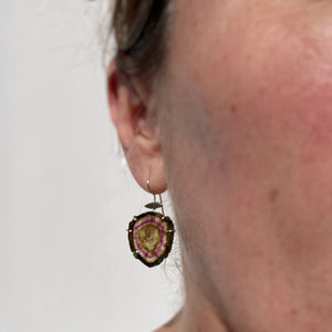 Custom Multicolor Tourmaline Earrings and Pendant