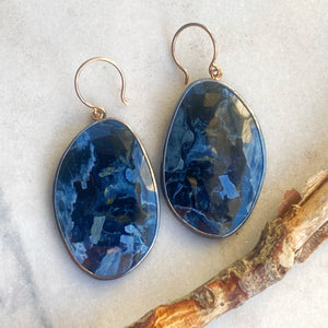Large Pietersite Earrings