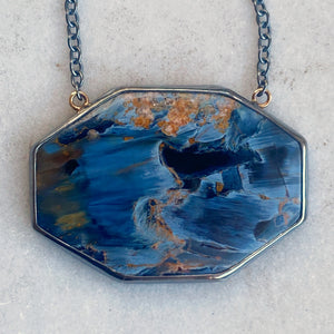 Hexagonal Pietersite Necklace