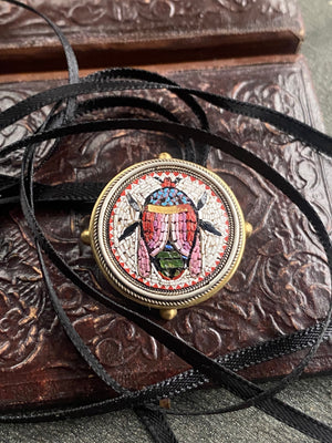 Mid-19th Century Italian Grand Tour Micromosaic Pendant