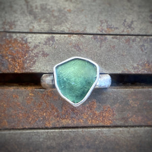 Teal Tourmaline Ring