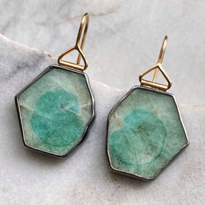 Emerald Slice Earrings