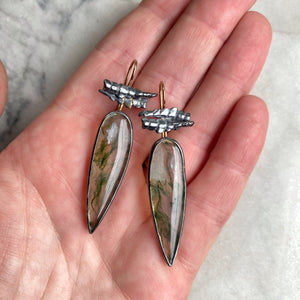Moss Agate Earrings