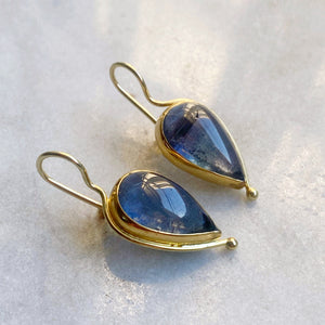 Indicolite Tourmaline Earrings