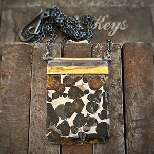 Sericho Pallasite Meteorite Necklace