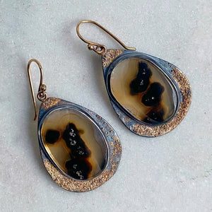 Included Quartz Earrings