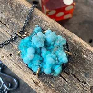 Drusy Chrysocolla Necklace