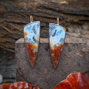 Marcasite in Agate Earrings