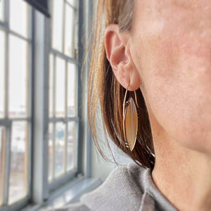 Montana Agate Earrings with Four Accent Gems