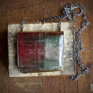 Large Rubellite Tourmaline Necklace