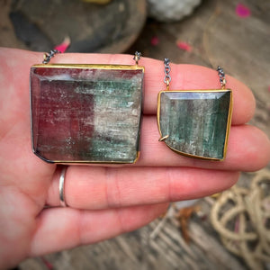 Seafoam Green Tourmaline Necklace