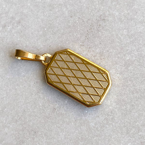 Damascening Bird Pendant