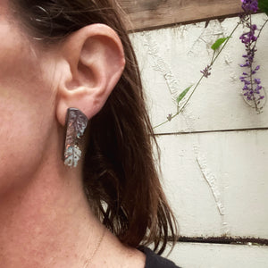 Native Copper in Chrysocolla Earrings