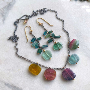 Tourmaline Bead Necklace #2