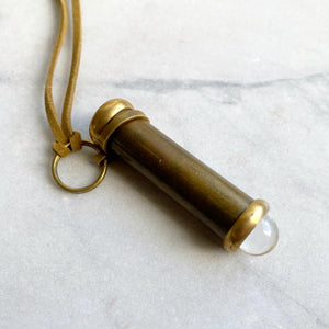 Antique Brass Kaleidoscope Pendant