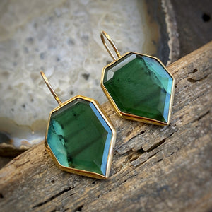 Bicolor Tourmaline Earrings