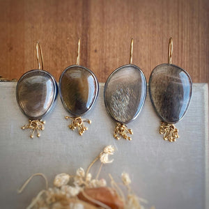 Silver Feldpspar Earrings