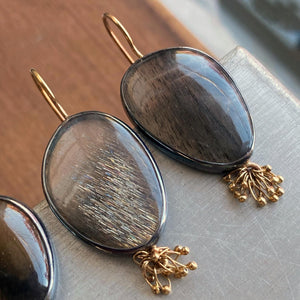 Silver Feldpspar Earrings