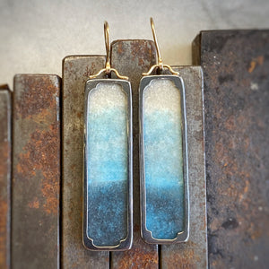 Framed Lazulite Earrings