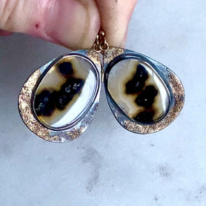 Included Quartz Earrings