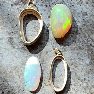 Custom Heirloom Opal Pendants