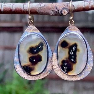 Included Quartz Earrings