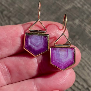Rosemary Sheen Sapphire Earrings
