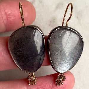 Silver Feldspar Earrings