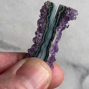 Amethyst Crystal Slice Pair