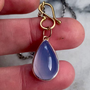 Blue Chalcedony Pendant