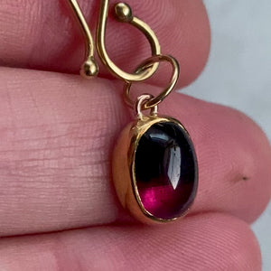 Bi-color Red/Pink Tourmaline Pendant