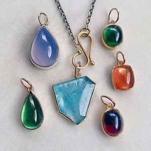 Blue Chalcedony Pendant