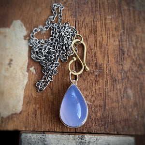 Blue Chalcedony Pendant